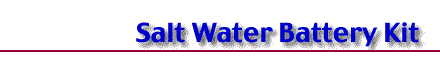 Salt Water Battery Kit